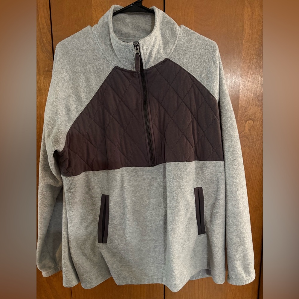 Maurices Gray Quilted Pullover